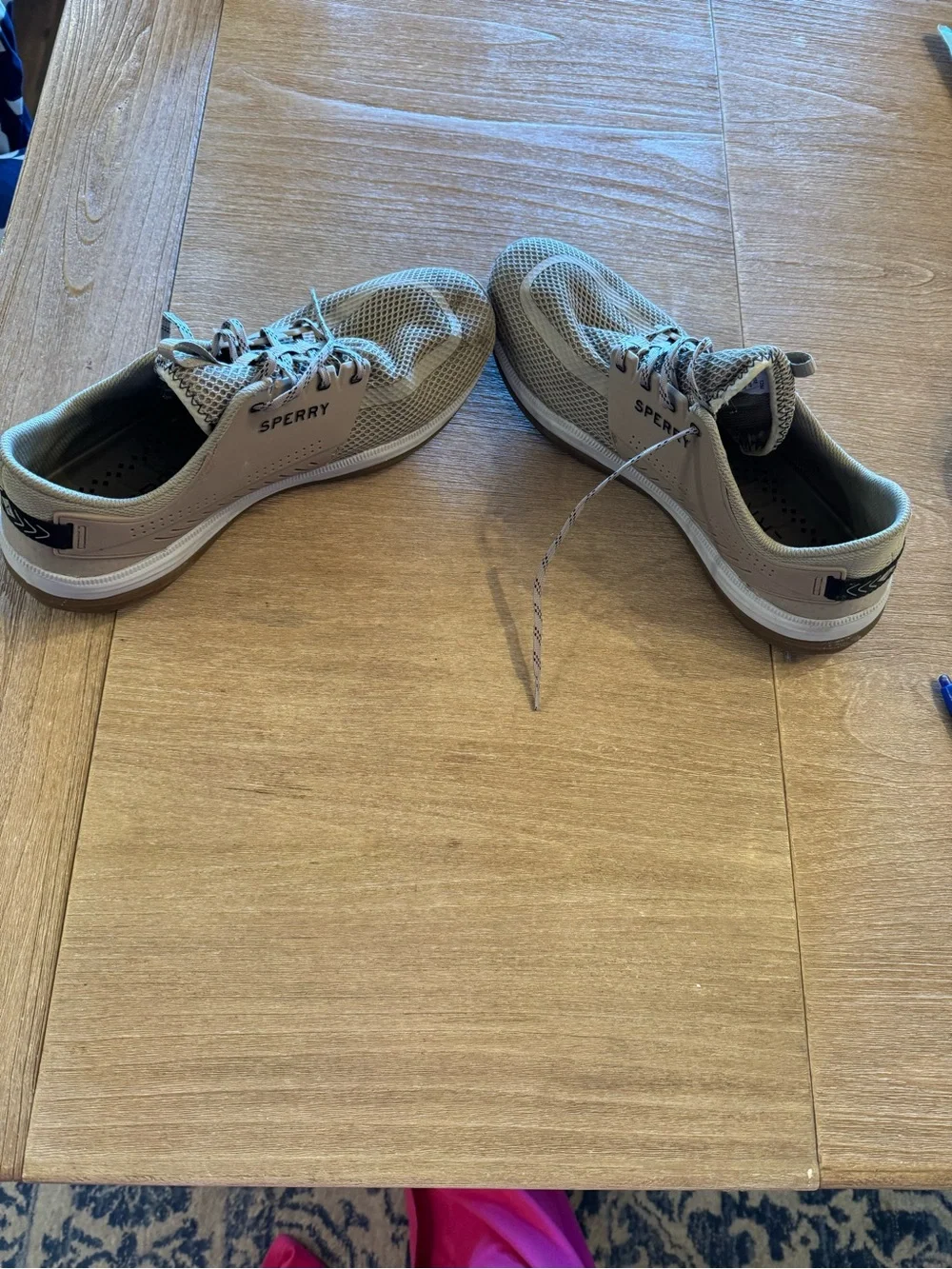 Sperry Men’s Taupe Mesh Boat Sneakers
